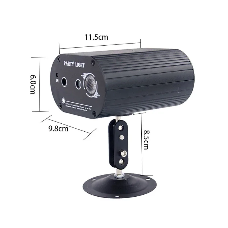 Rg Aluminium Shell Led Stage Laser Party Lights Led Sound Activated Laserlicht Rgb Flash Strobe Projector Voor Kerst