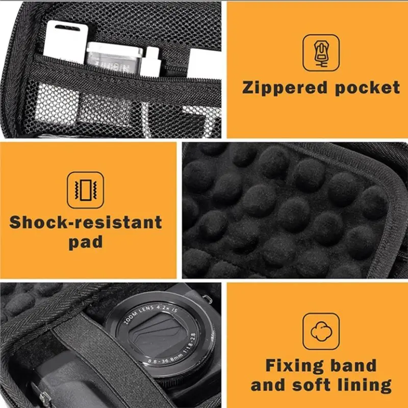 PHILE-For Canon G7X Mark III& II Sony Cybershot Powershot SX740 Ricoh GR III Kodak Pixpro Compatible Hard Shell Digital Camera C view 5
