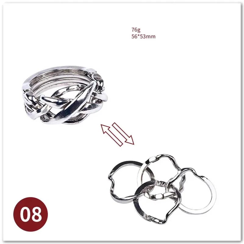 أحجية الصور المقطوعة المعدنية ألعاب حل ألغاز فتح مشبك حلقة الأطفال الكبار ألعاب ألغاز ألعاب ألغاز ترفيهية