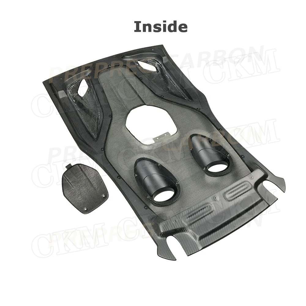 Kit de Carrocería Estilo McLaren 540C 570S 570GT 600LT, Cubierta de Fibra de Carbono Prepreg para Maletero Trasero, Tapa de la Caja de Equipaje, Embellecedor de la Parte Trasera, Cubierta de la Punta de Escape