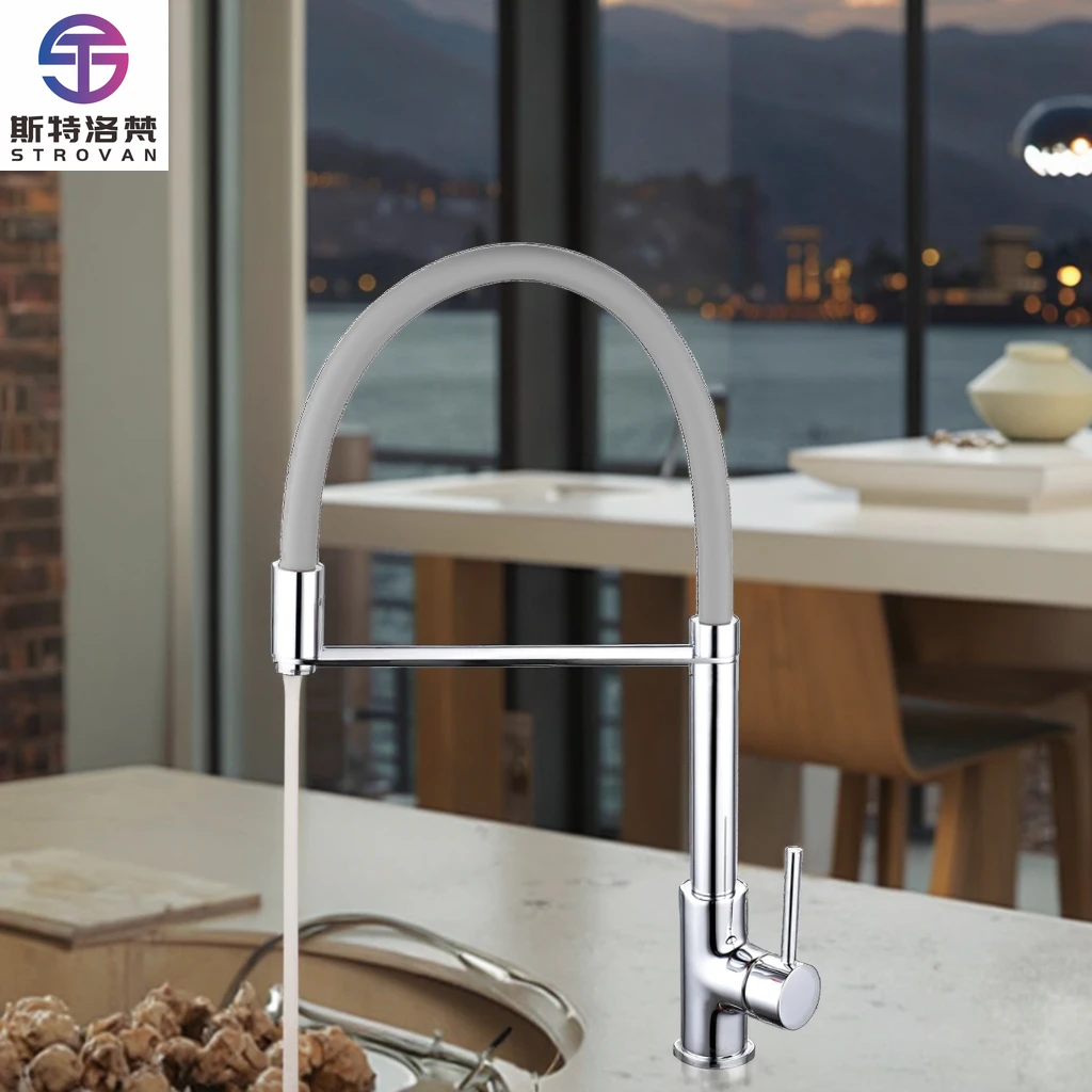 

Wear Resistant Chrome Commercial Enhanced Surface Durability Smooth Operation Kitchen Faucet