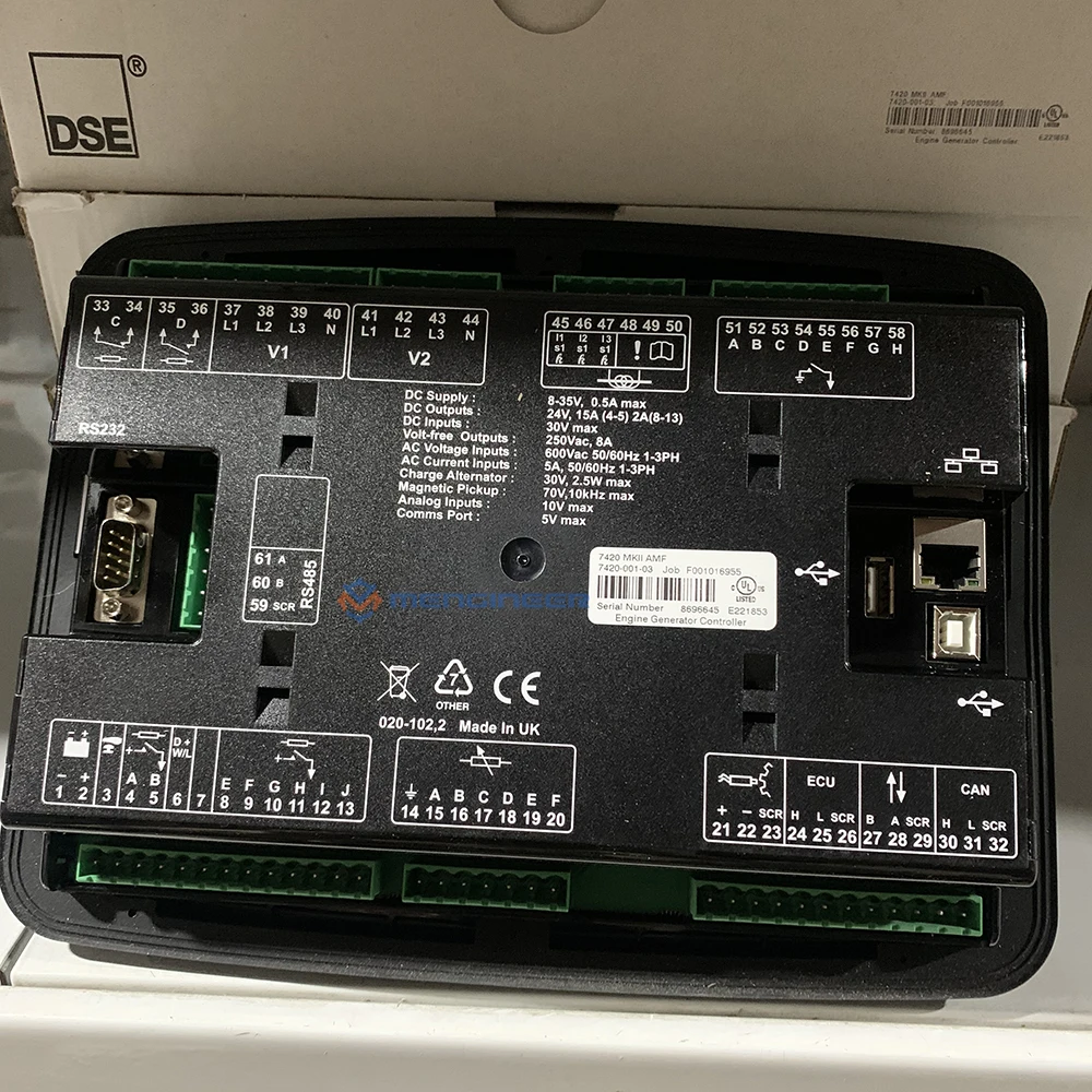 DSE7420 MKII AMF An Intelligent Powerful Auto Mains (Utility) Failure Control Module With High-Level Features Made in UK DSE7420