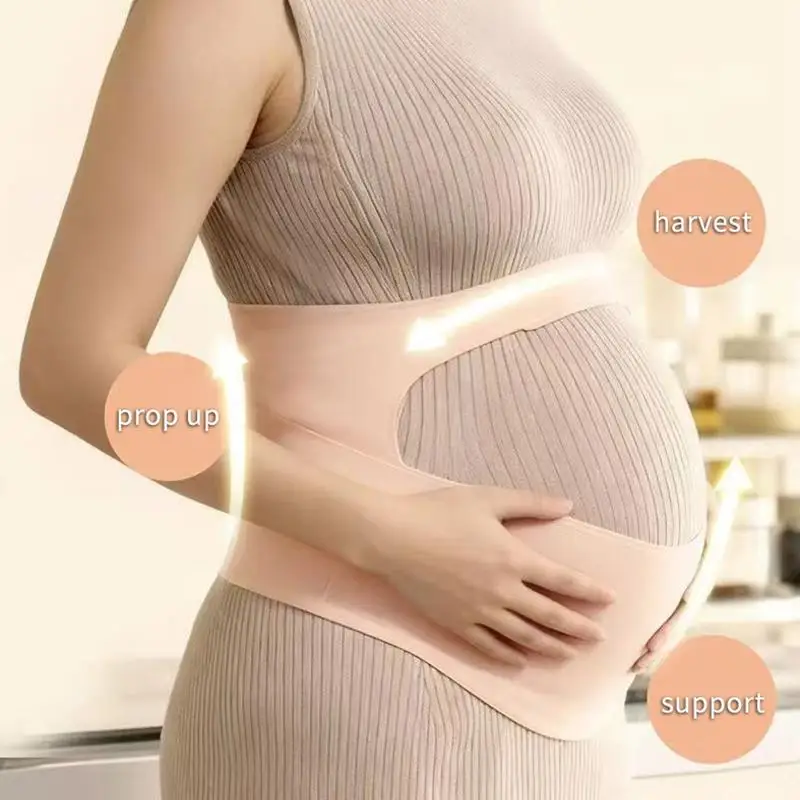 Einteiliger Schwangerschaftsgürtel, verstellbarer Taillengürtel zur Rückenunterstützung, dünner Bauchgurt, Bauchschutz für Schwangere – Detail 5
