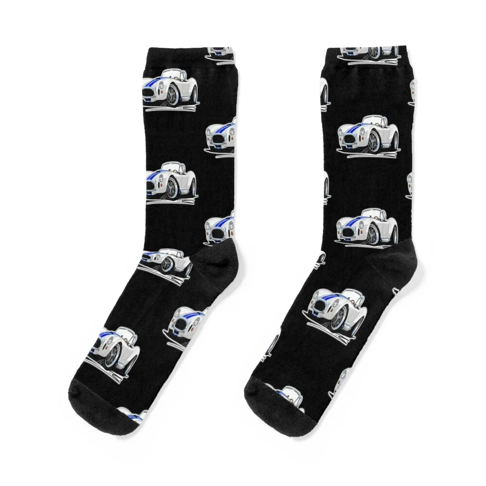 

AC Cobra White (Stripes) Socks soccer anti-slip kawaii Heating sock designer Women's Socks Men's