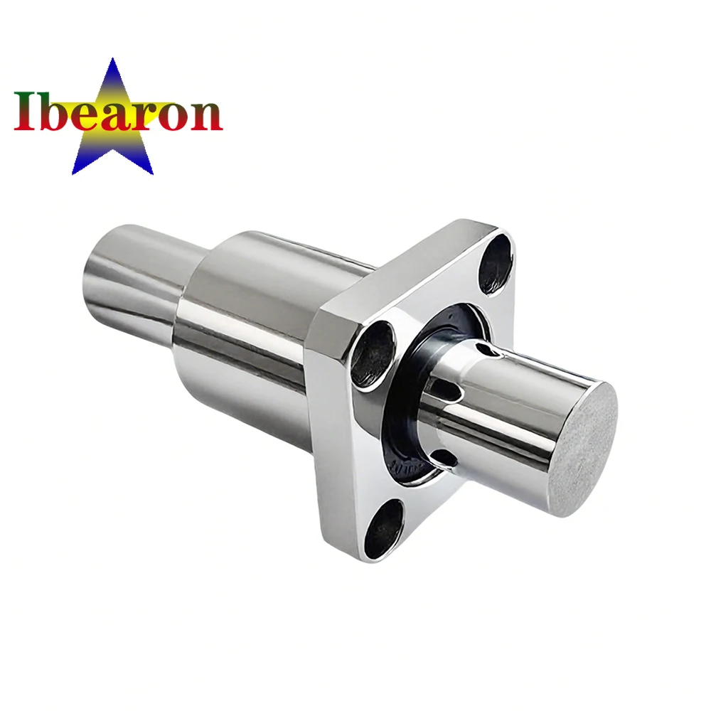 2PCS LMK6UU LMK8UU Standard Type Square Flanged Linear Motion Ball Bearing Seals On Both Side High Quality Resin Retainer