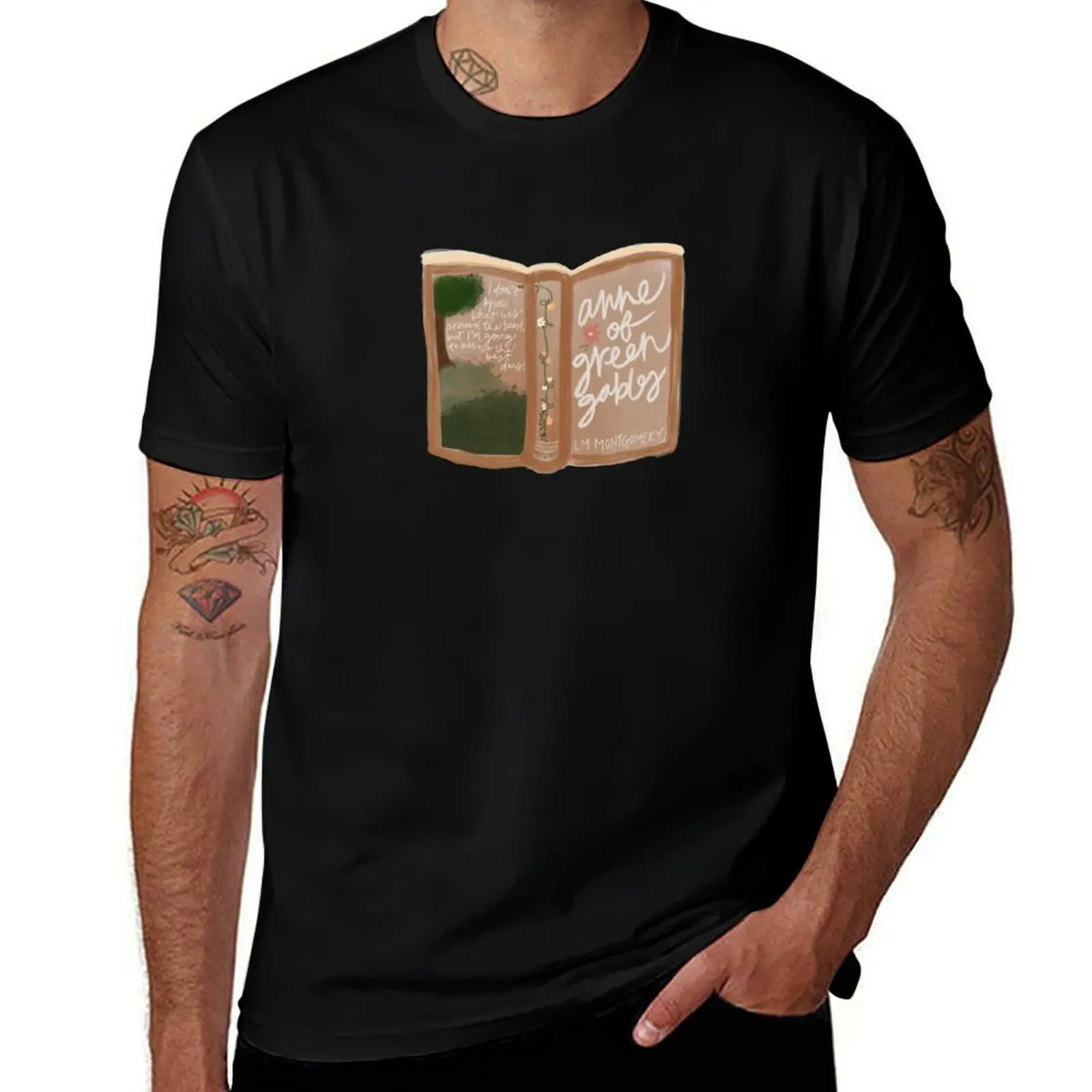 Anne of Green Gables Book T-Shirt Large Size Basic Casual T-Shirt