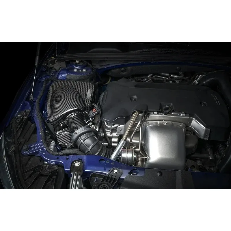 المزيد من أدوات مدخل الهواء من ألياف الكربون الجافة الحقيقية لبويك ريجال/لاكروس 1.5T 2.0T GTR نظام السحب البارد المنوع