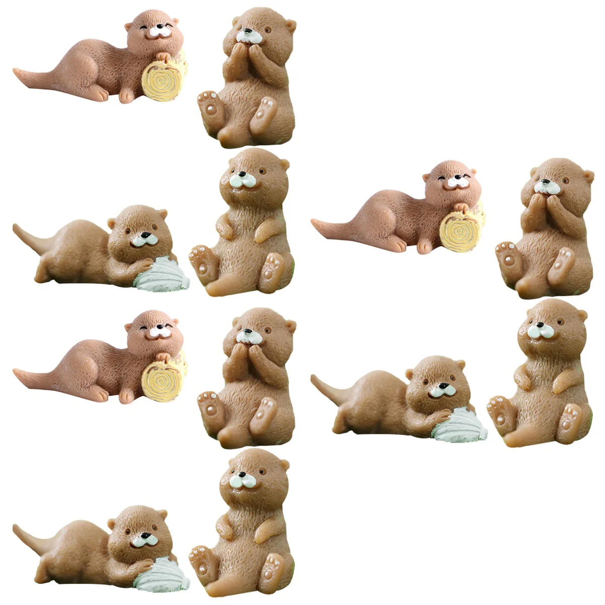 

3 Count Decoration Resin Miniature Decors Figure Rabbit Toys Figurine Blue Ornaments Micro Statue Animal