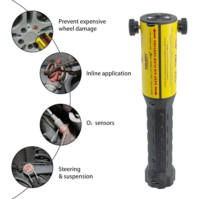 Solary-Herramienta de inducción de calor sin llama, Kit de calentador de inducción magnética de 1000W y 110V con 8 bobinas