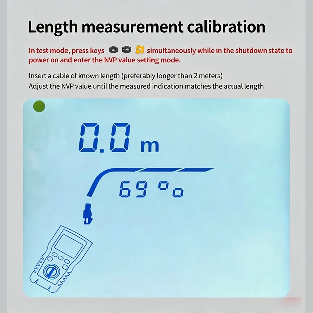 UT685A For Cable Tester Kit for RJ45 RJ11 with 2.8 inch LCD Screen Length Test 2.5m to 300m Open Short Circuit Detection