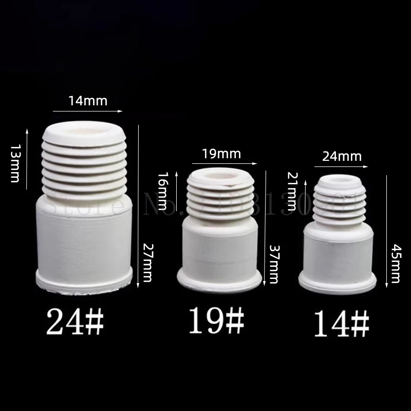 Lab14# 19# 24# Anti Mouth Silica gel/ Rubber Stopper Reverse Thread Cap Rubber Thread Flap Stopper Slicone Screw Sealing Plug