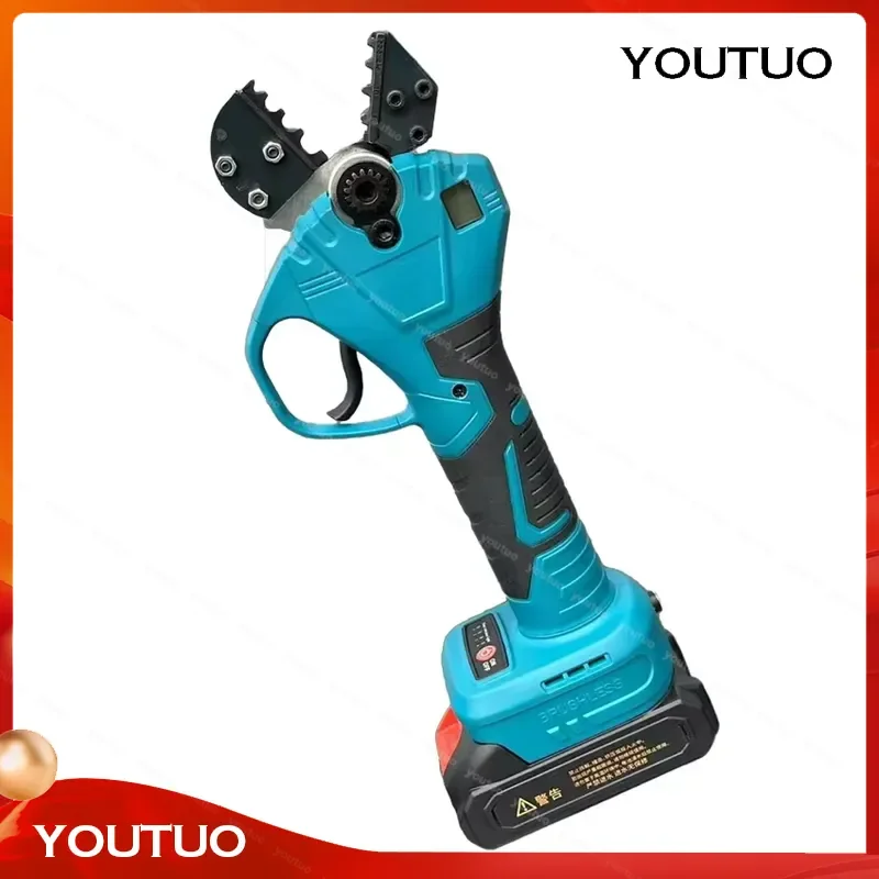 EW-50X Electric Crimping Tool 21V Rechargeable Mini Cold Press Plier  Pre-Insulated Tubular Bare Wire Terminals Wiring