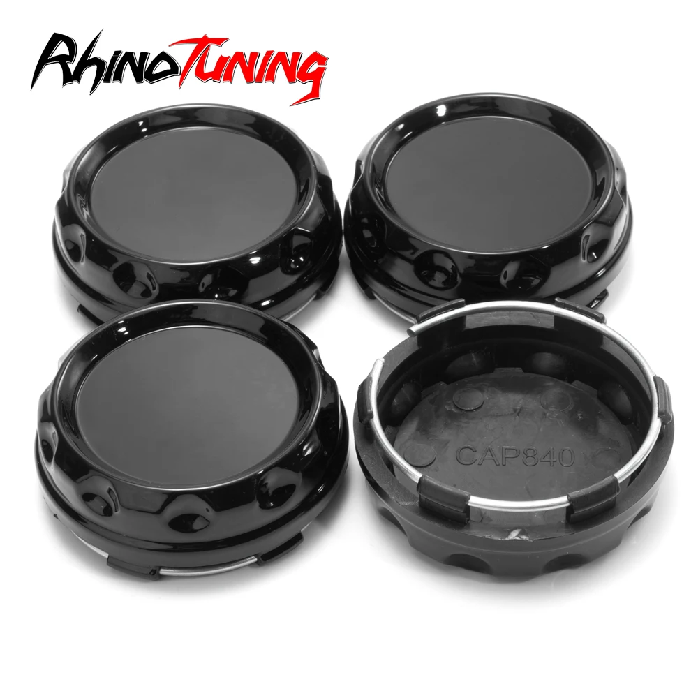 RhinoTuning 1pc/4pcs OD 60mm/2.36in ID 56mm/2.2in Car Wheel Center Hub Caps Covers For CAP840 Wheel Tire Rims Center Hub Caps