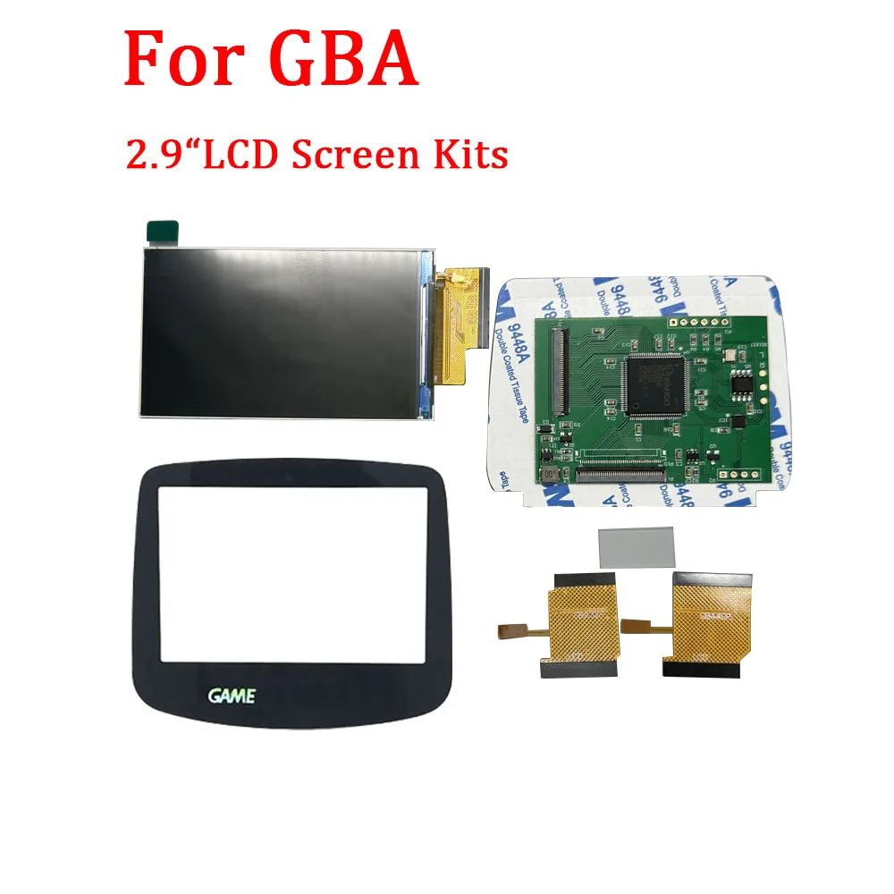 

2.9 Inch High Brightness Point-to-Point Display IPS LCD Screen Kits for GameBoy Advance GBA Game Console Need Not Cut Shell