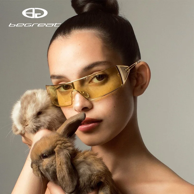 BEGREAT очки для зрения Rectangle Sunglasses For Women очки солнечные женские Retro Small Sun Glasses Oculos De Sol Feminino