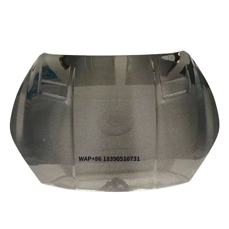 

LANOUT New AP STYLE CARBON FIBER BLACK TRANSPARENT HOD BONNET for Ghibli 2014-2016 with Perfect Fit Retrofit/Upgrade