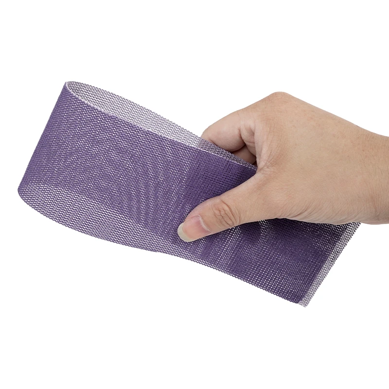Stock Availability 50pcs/box Durable 70x420mm Purple Ceramic Grain Sandpaper Strip Anti-Clog Design Auto Paint Finish Abrasives