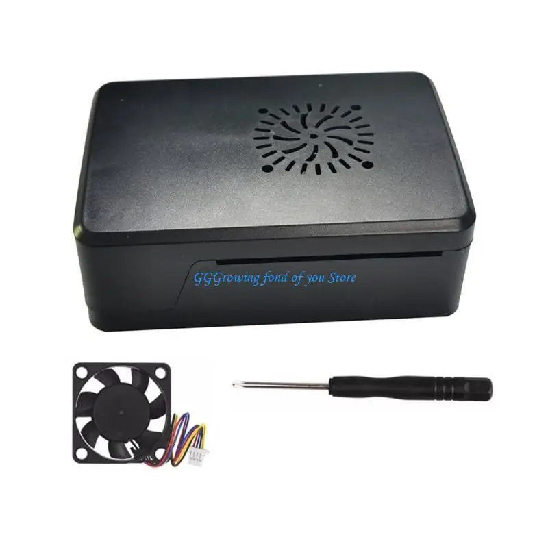 Vỏ bảo vệ H9EB với tản nhiệt quạt làm mát chủ động tùy chọn cho RPI 5