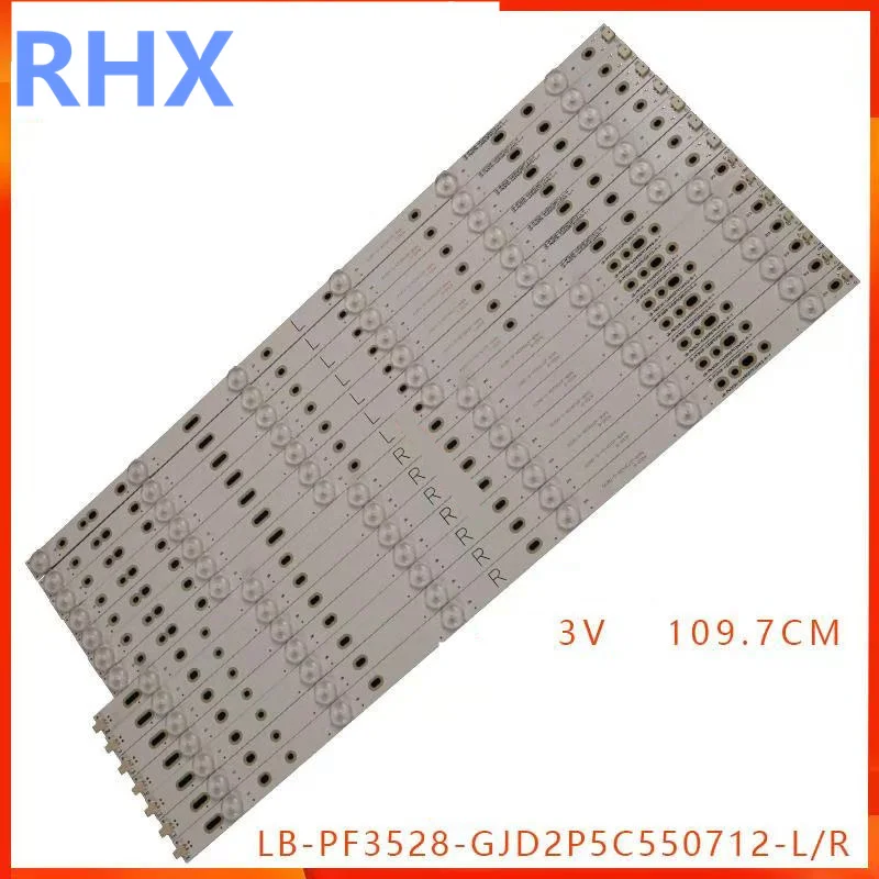 LED شريط إضاءة خلفي 12 مصباح ل AOC 55 "TV 55PUF6701/T3 GJ-2K15-D2P5C-550-D712-AF62-V1-R L 55PUF6461/T3 TPT5501J 55PUF6061/T3