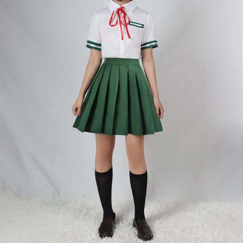 Iwado Suzume cosplay Suzume no tojimi cosplay costume Munakata soda anime cosplay costume green uniform coupons dress gifts