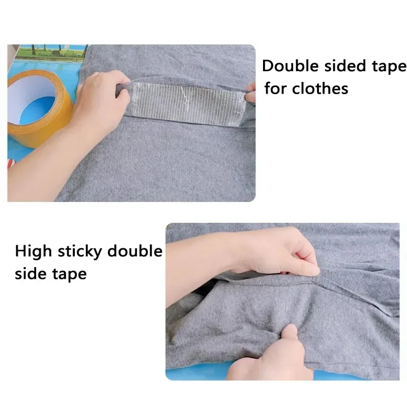 Super Traceless Carpet Adhesive Double Sided Cloth Base Tape With Strong Fixation High Viscosity For Waterproof Translucent Mesh