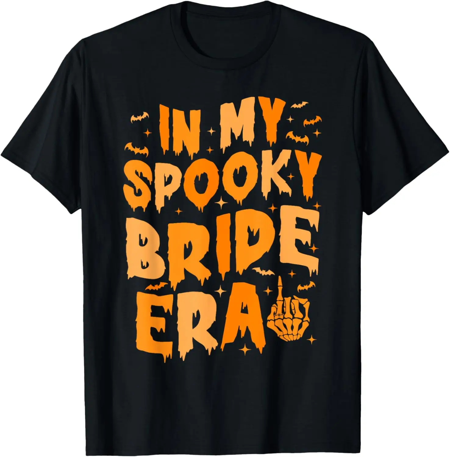 In My Spooky Bride Era Gothic Engagement Wedding Party T-Shirt