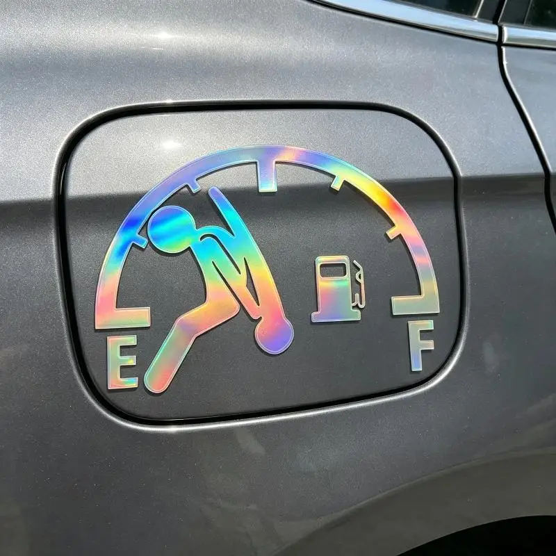 Car Stickers Reflective Car Tank Cap Stickers Decal Waterproof Exterior Sign Funny Car Tank Pointer Sticker Auto Decoration