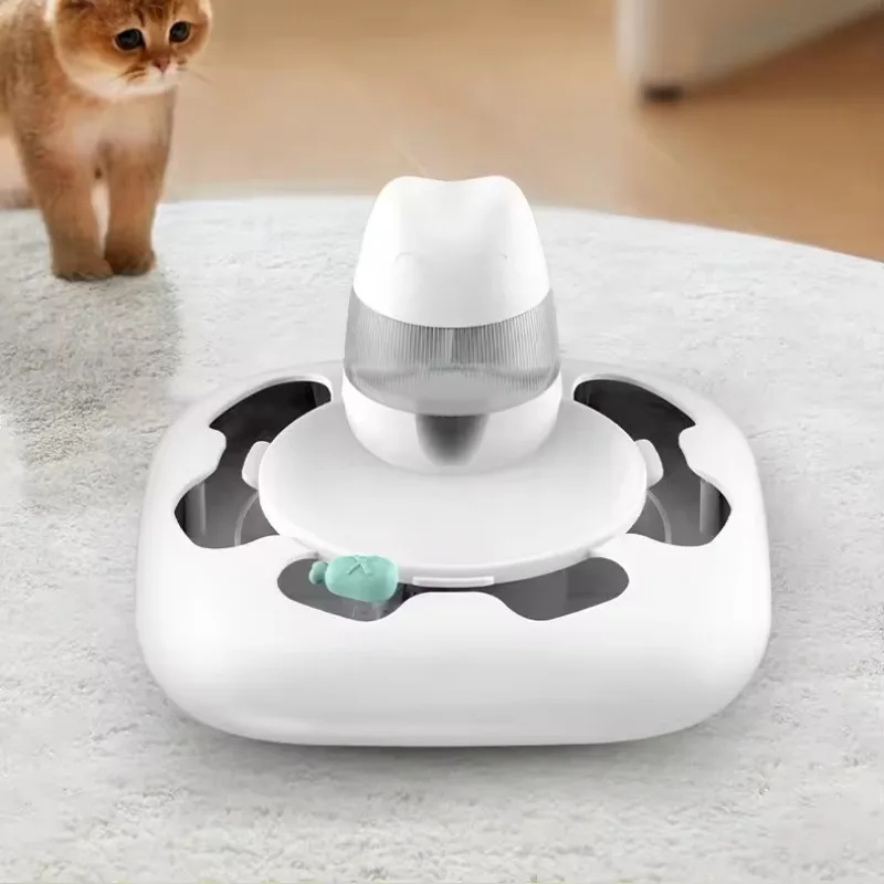 

2024 Wholesale Luxury Interactive Dog Feeder Toy with Rounded Bowls Pet Prey Food Leakage Proof Movement Toy