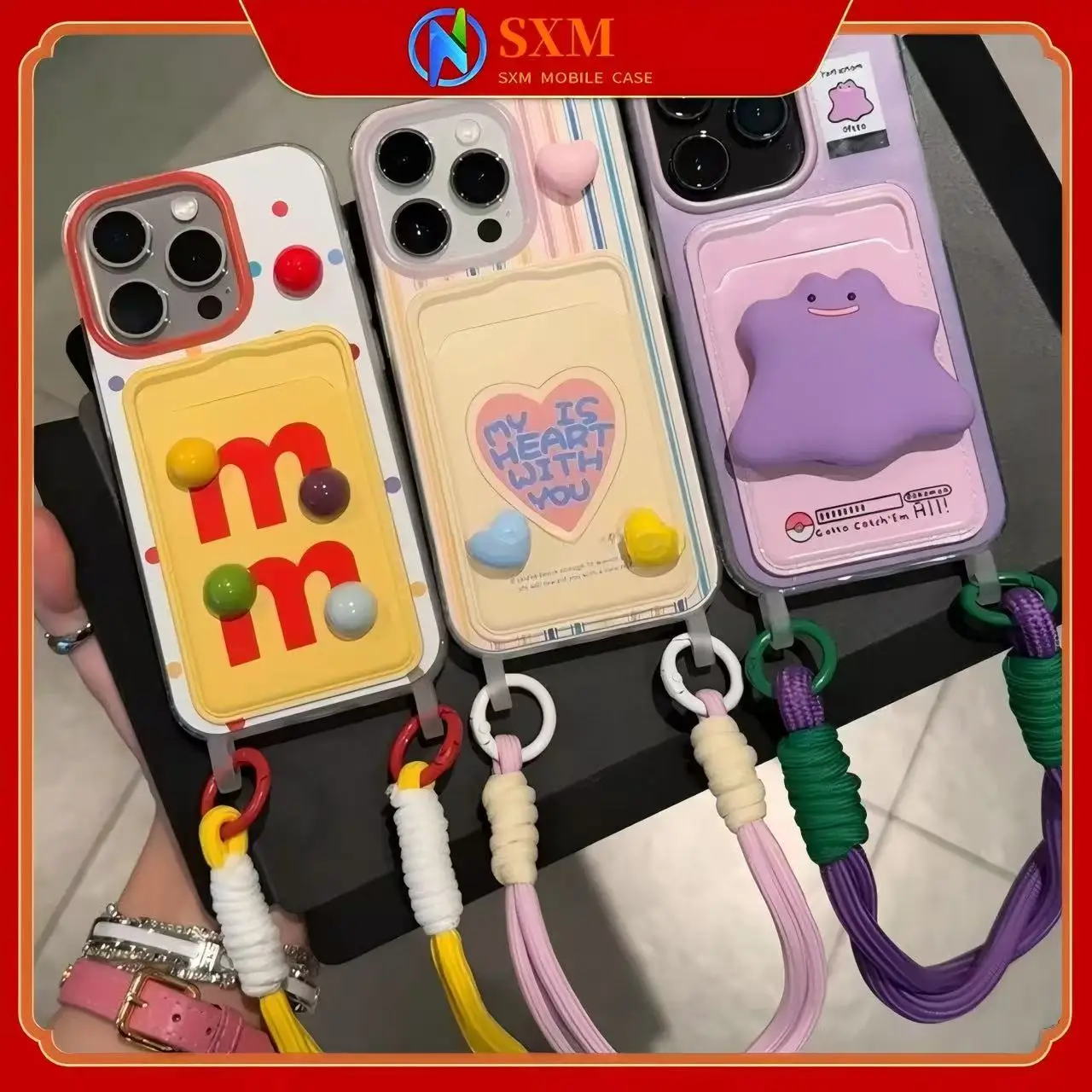 

Подходит для мобильного телефона Apple, чехол для телефона с цветной звездой и карточкой любви