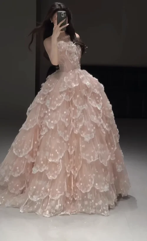 دبي أنيقة رائعة مخصصة زهرة رسمية لامعة مناسبة حفلة موسيقية فساتين السهرة حفلة فستاين سهرة/فساتين الحفلات #4