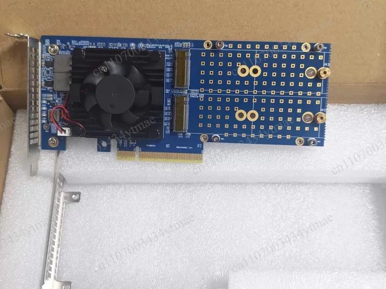 PLX88024 Chip PCIe4.0 M.2 NVMe X8 SSD Expansion Adapter Card, Non-Split Design for Desktop Server Storage Upgrade