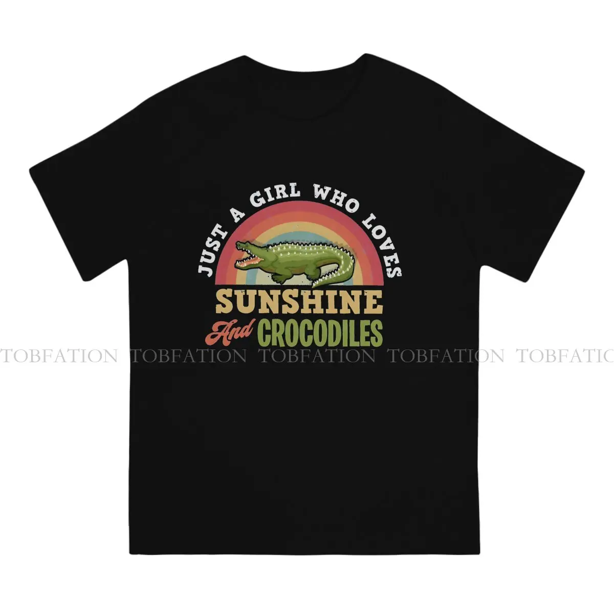 Animal Sunshine Loving Special TShirt Crocodile Wild Animal Comfortable Hip Hop Clothes  T Shirt