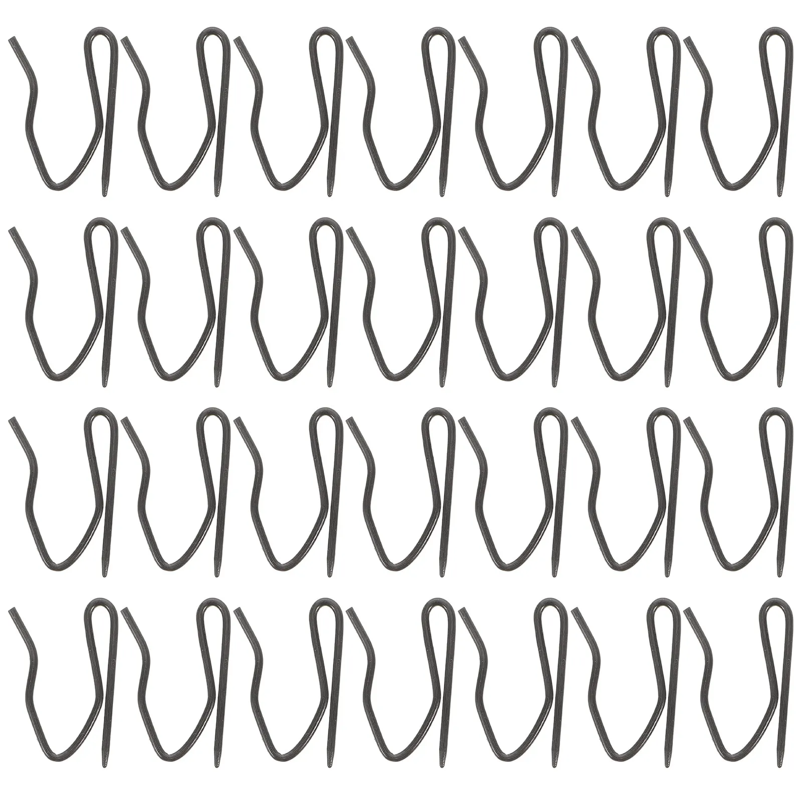 30Pcs Metal Curtain Hooks S-Shaped Easy Slide for Shower Curtains Window Drapes Pleated Curtains Heavy Duty Drapery Hooks Decor