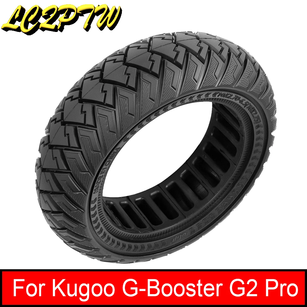 

Цельная шина 10 дюймов 10 х2, 7-6,5 для электроскутера Kugoo G-Booster G2 Pro 10*2,75 Fron/задняя внедорожная шина, непневматическая шина