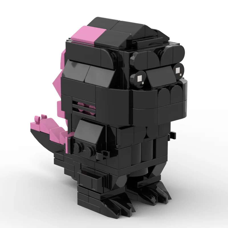 NEW 169PCSMOC Godzilla (Pink) - Godzilla x Kong Brickheadz Valentine's Day Gift DIY Toy Building Blocks Birthday Gift