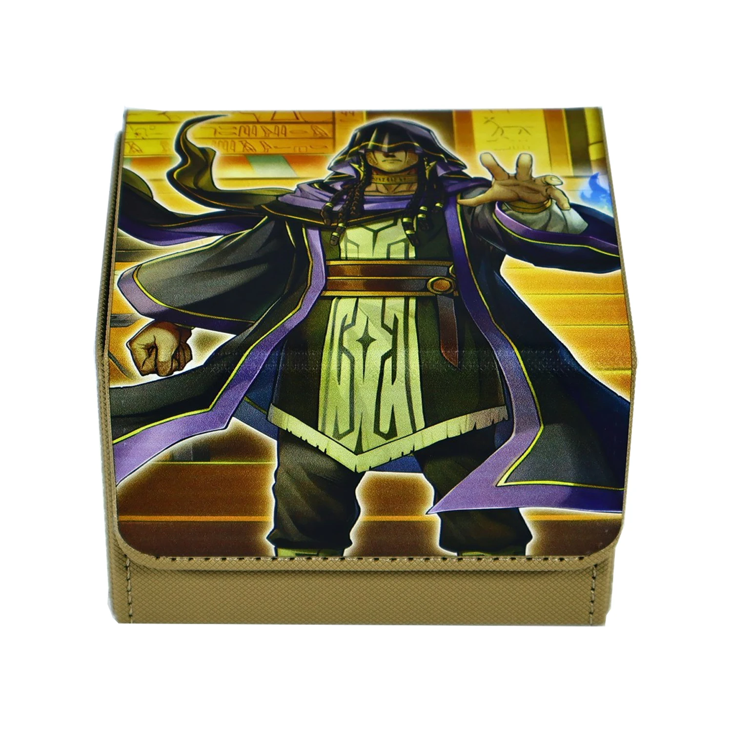 Yu-Gi-Oh! Hecho a Mano por Ti Mismo Caja de Almacenamiento de Cartas Gravekeeper Ambush, Caja de Almacenamiento de Cartas de Cuero de Alta Gama Ygo Gravekeeper, Juguetes de Regalo