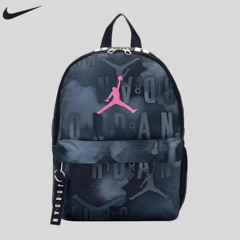 Nike JORDAN Men Women Large Capacity Fitness Backpack Wear Resistant Outdoor Gym Casual Travel Daypack JD2433080TD-005