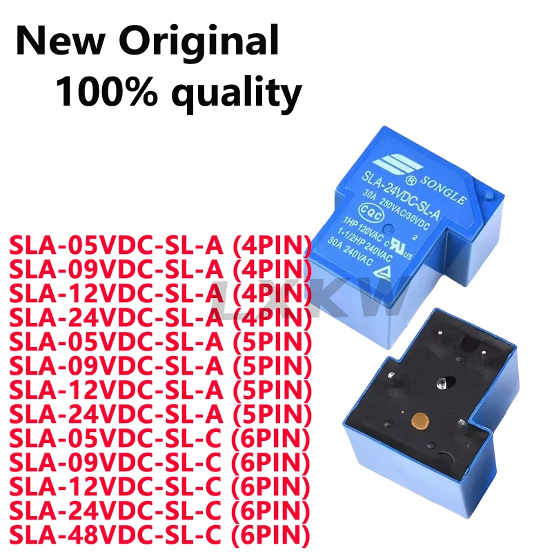 1/PCS New Original SLA-05VDC-SL-A SLA-09VDC-SL-A SLA-12VDC-SL-A SLA-24VDC-SL-A SLA-48VDC-SL-C -SL-C 4Pin 5Pin 6Pin Relay