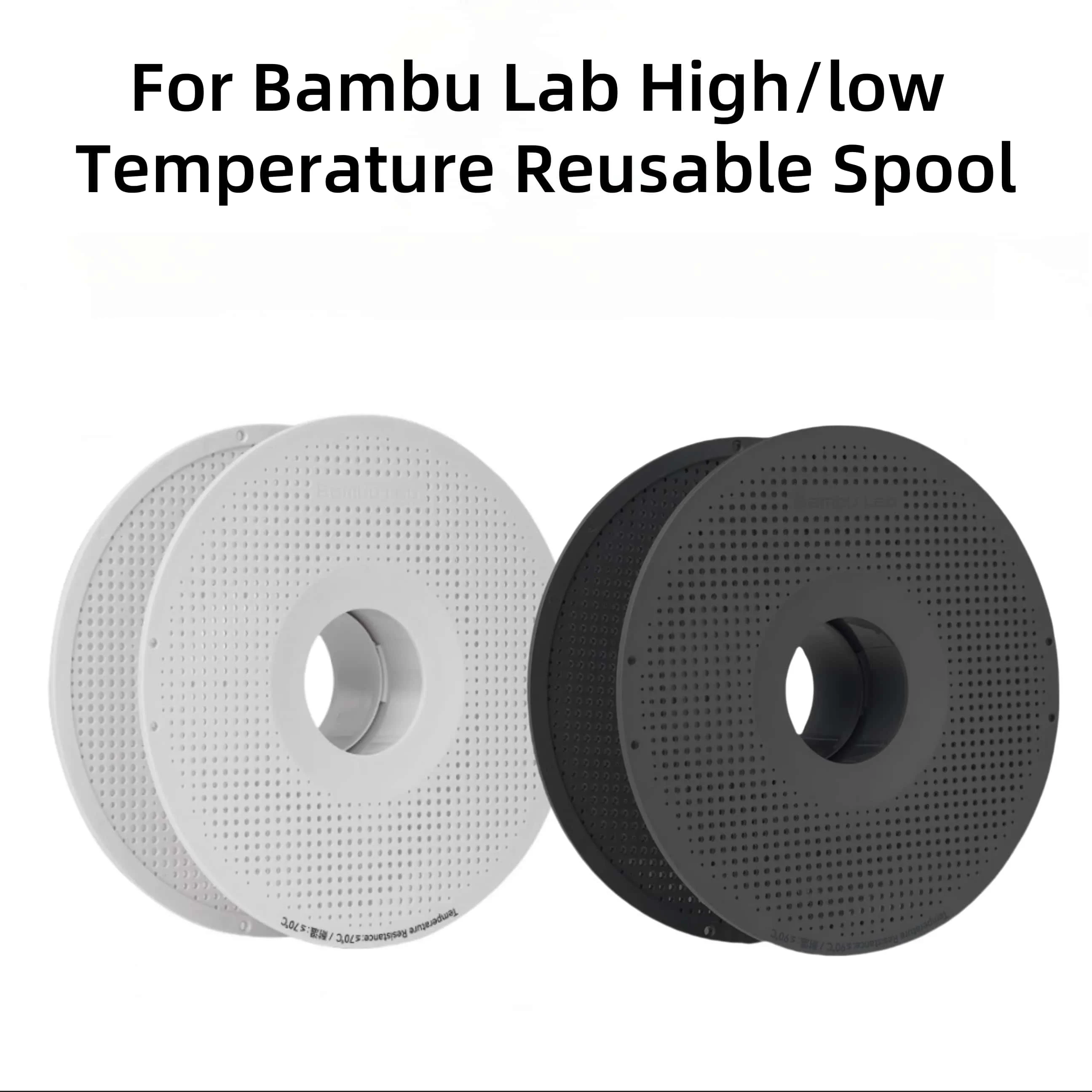 For Bambu Lab 3D printer High Temperature Material Rack Reusable Spool Filament Compatibility: ABS, ASA, PA6-GF, ABS-GF,