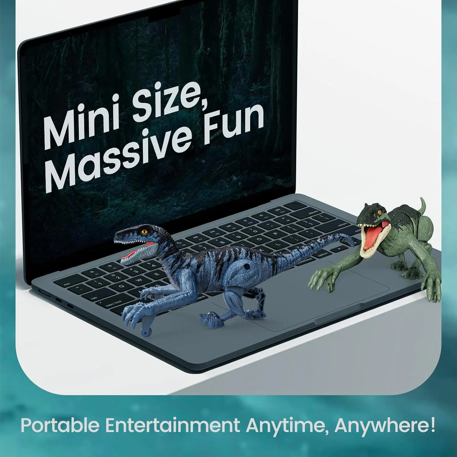 Dinosaurio RC con sonido y luces, robot RC de 2,4 GHz, dinosaurio que camina, Velociraptor RC, juguete de estatuilla de animal prehistórico eléctrico