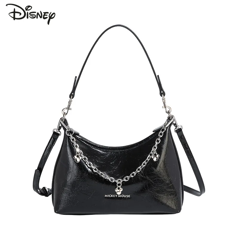 

Disney Mickey New Women's Handbag Fashion High Quality Girls Shoulder Bag Solid Color Versatile Large Capacity Crossbody Bag