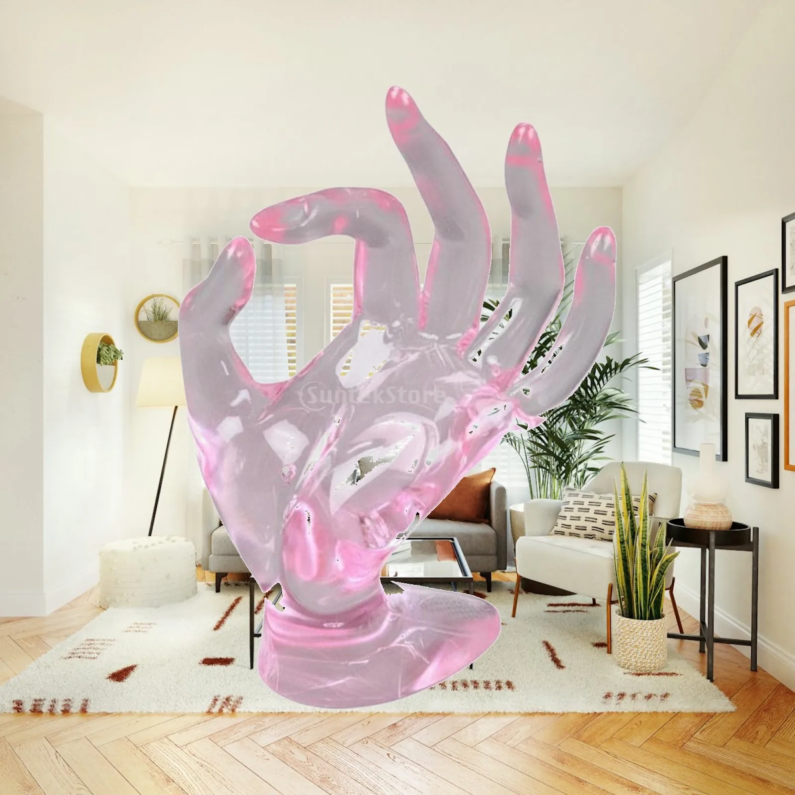 OK Gesture Band Display Stylish Stylish Design Gesture Jewelry Display Stable Base Hand Shaped Jewelry Holder for Boutique