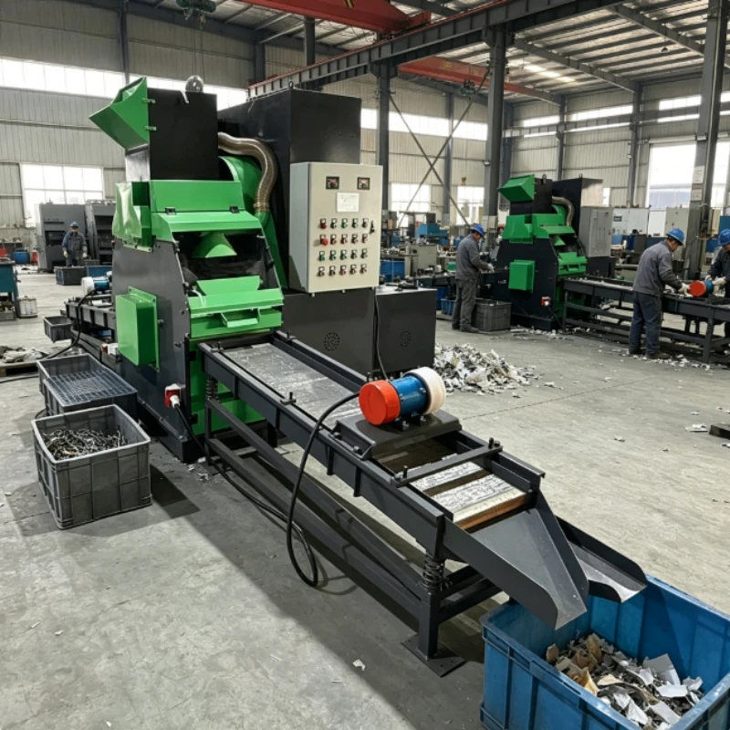 Customized Scrap Metal Recycling Line 100-150kg/h Granulator Electrical Scrap Metal Separation Auto Car Aluminium Recycling