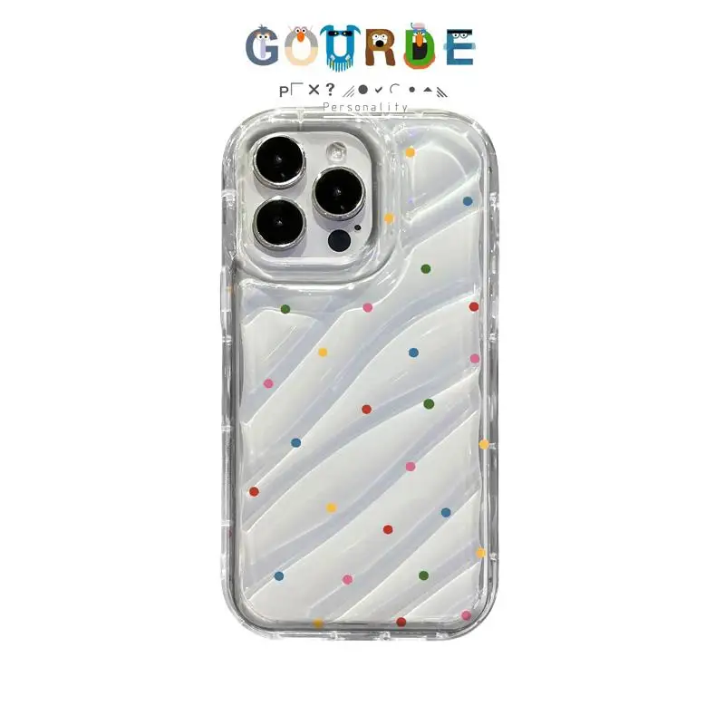 

Gourde Colorful Polka Dot Stars Patterns Phone Case for Iphone 16 15 14 12 13 11 Pro Max Ip 7 8 Plus Iphon X Xs Xr Xs Max