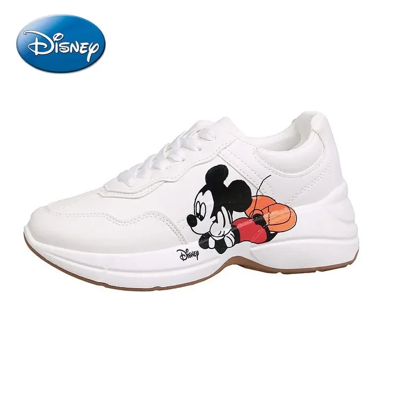 Original Disney Mickey Mouse Shoe Ladies Fashion Platform Shoes Comfortable Fashion Casual Shoes Sports Running Women\'s Shoes