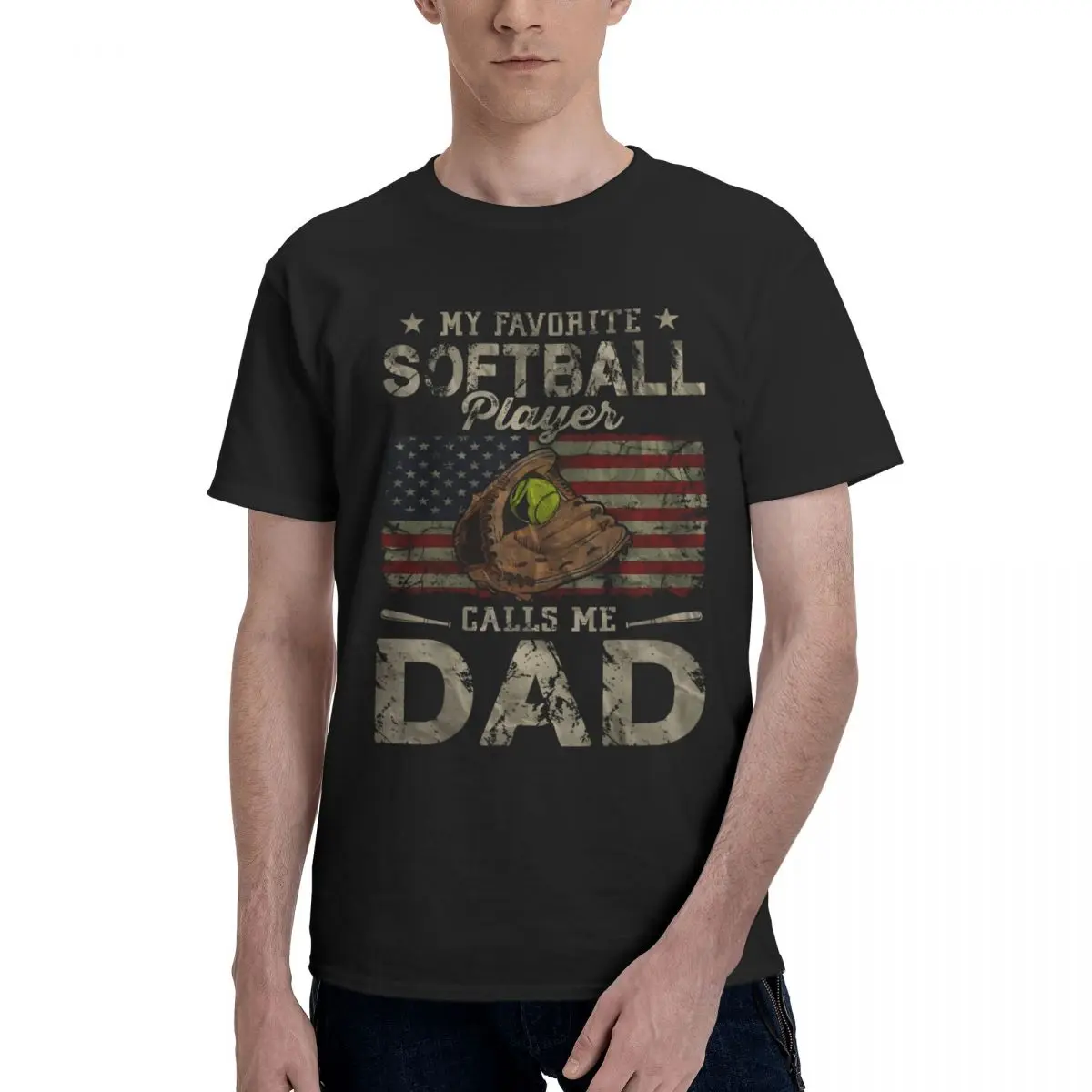 

Motion Dad's Softball Pride T-shirts Title Unique Top quality Home Eur Size