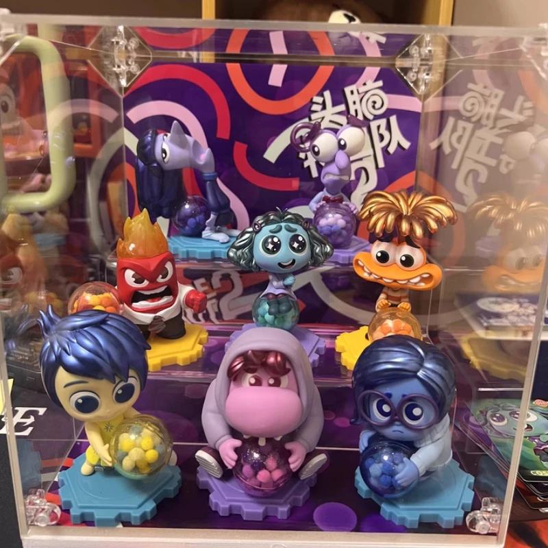 Brinquedos quentes Inside Out Caixa cega da figura Anime, boneca fofa com caixa misteriosa, presente para o Natal, Readybox de Joy Rage, periféricos Anime genuínos