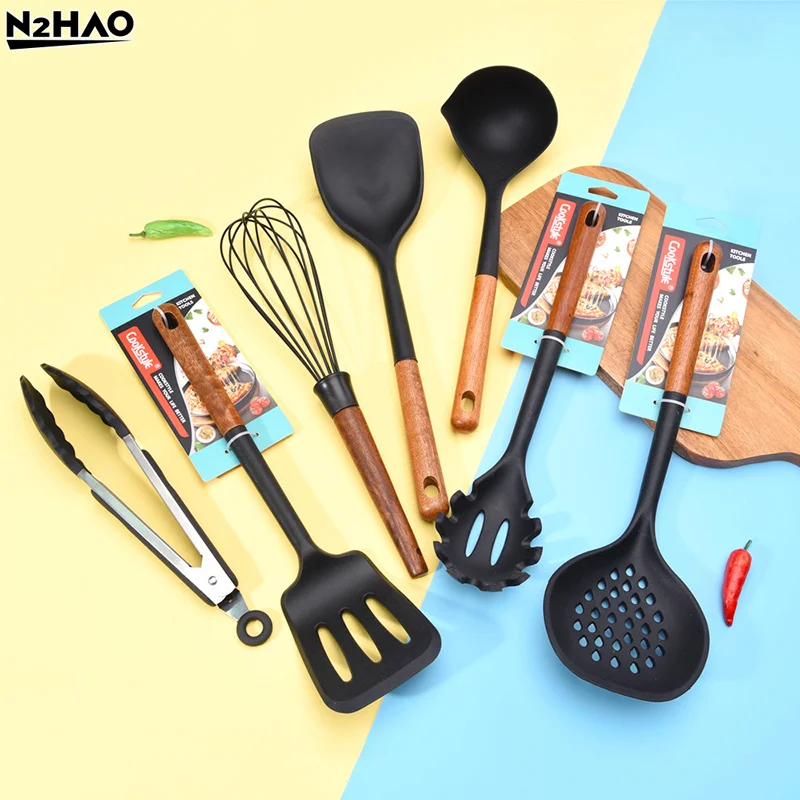 Silicone Spatula Set - Ensemble d'ustensiles de cuisine en silicone