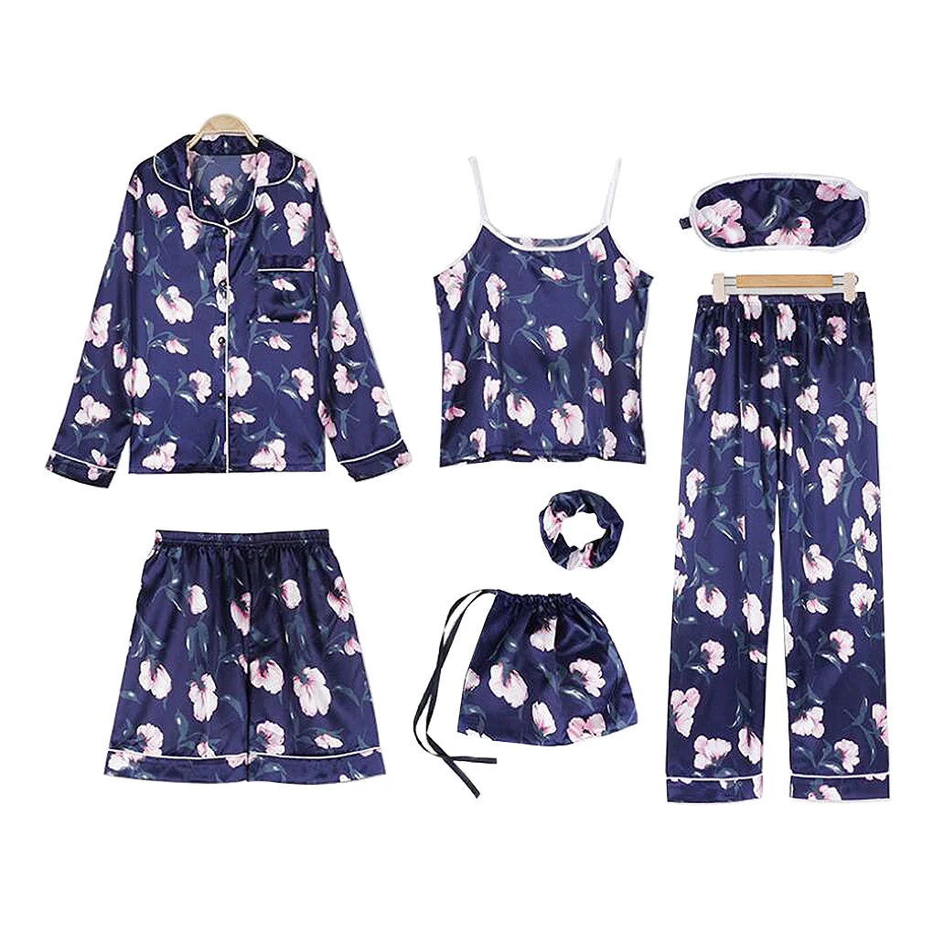

Blue Ladies Nightwear Set Relaxing And Cozy Bedtime Routine Female Casual Dressing Sleepwear Set