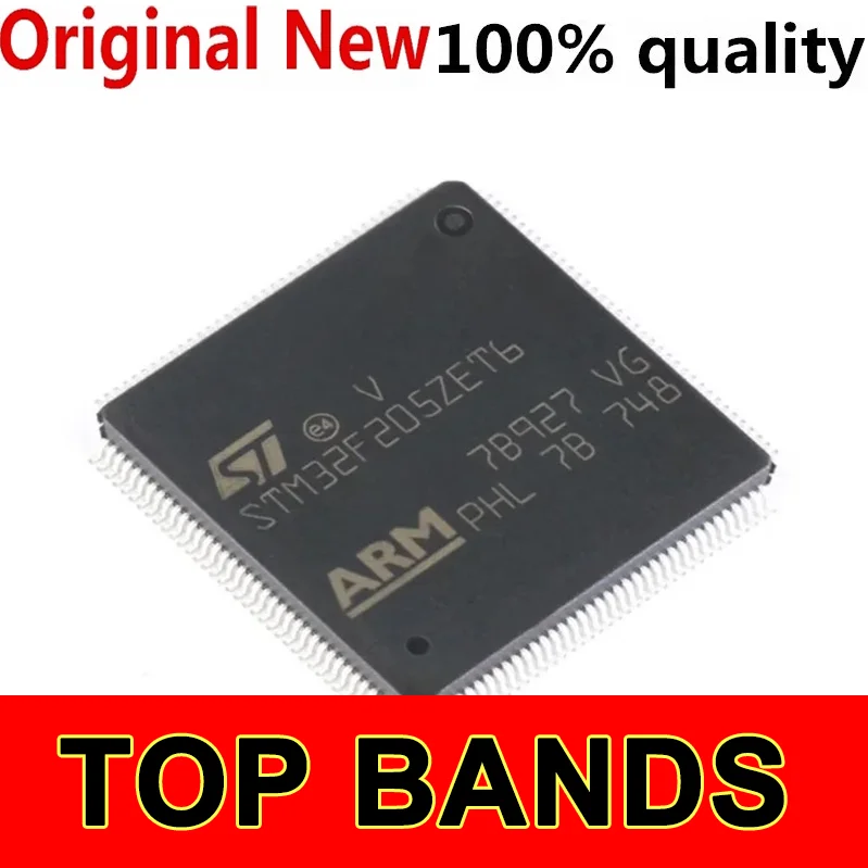 

Новый оригинальный набор микросхем STM32F205ZET6 ZCT6 ZGT6 QFP-144 STM32F205VCT6 VBT6 QFP100, 5 шт.